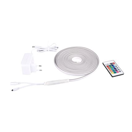 Rabalux - LED RGBW Reguliuojama juostelė LED/21W/230V 5 m IP67 + nuotolinio valdymo pultas