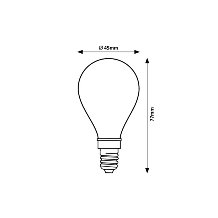 Rabalux - LED elektros lemputė G45 E14/4W/230V 2700K