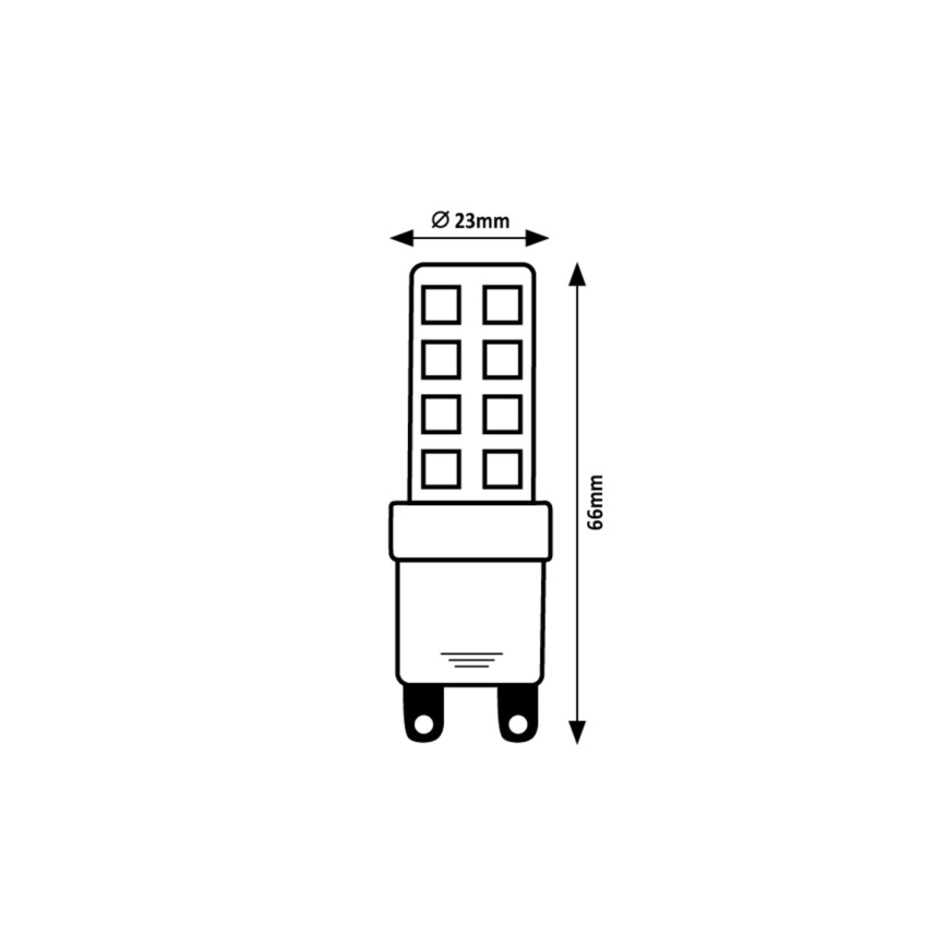 Rabalux - LED elektros lemputė G9/7W/230V 3000K