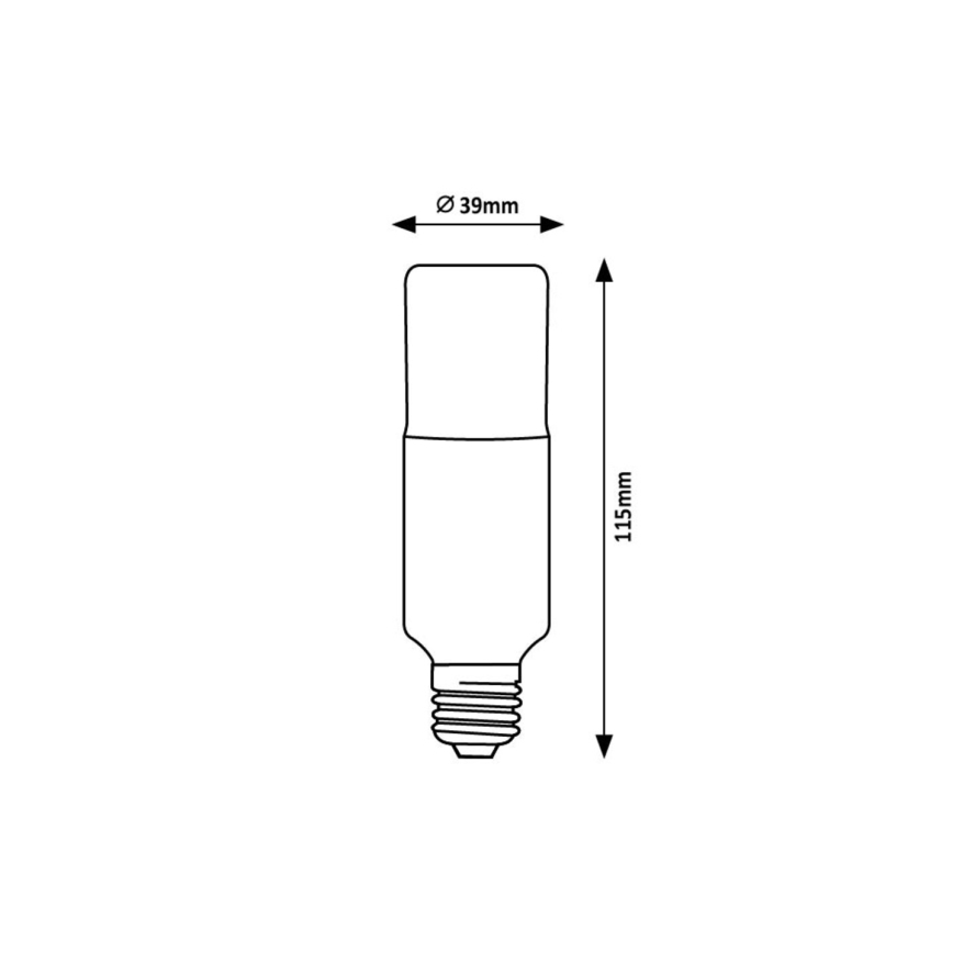 Rabalux - LED elektros lemputė SMD T39 E27/9W/230V 4000K