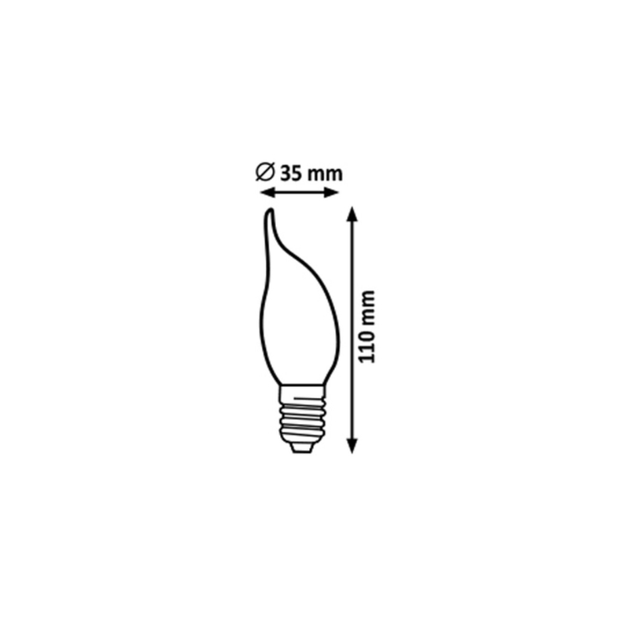 Rabalux - LED elektros lemputė FILAMENT CF35 E14/4W/230V 2700K