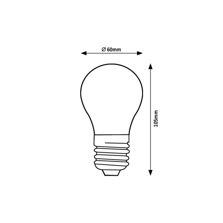 Rabalux - LED elektros lemputė FILAMENT A60 E27/7W/230V 3000K Energijos klasė A