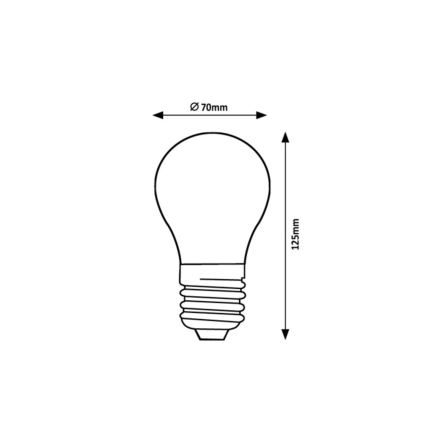 Rabalux - LED filamento lemputė A70 E27/18W/230V 3000K