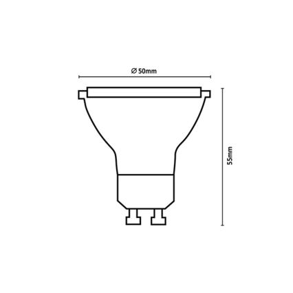 Rabalux - LED lemputė SMD GU10/7W/230V 3000K