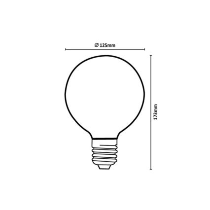 Rabalux - LED Lemputė FILAMENT G125 E27/6W/230V 4000K