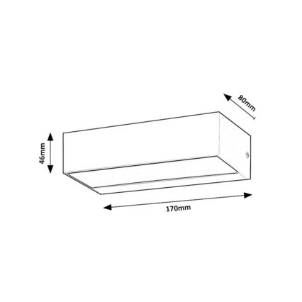 Rabalux - LED Lauko sieninis šviestuvas LED/10W/230V IP65