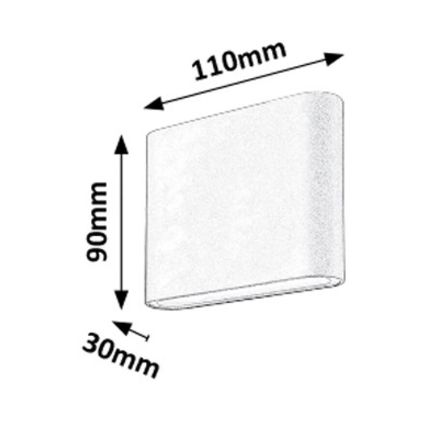 Rabalux - LED sieninis lauko šviestuvas 2xLED/3W/230V IP54 3000K
