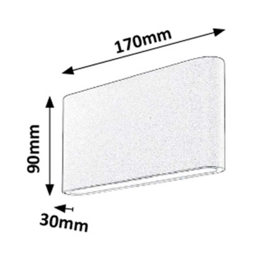 Rabalux - LED sieninis lauko šviestuvas 2xLED/6W/230V IP54 3000K