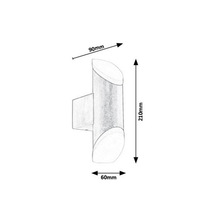 Rabalux - LED sieninis lauko šviestuvas LED/6W/230V 270lm 3000K IP44