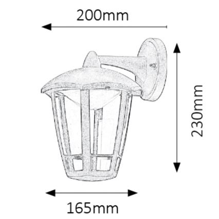 Rabalux - LED sieninis lauko šviestuvas LED/8W/230V IP44