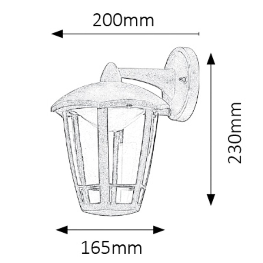 Rabalux - LED sieninis lauko šviestuvas LED/8W/230V IP44