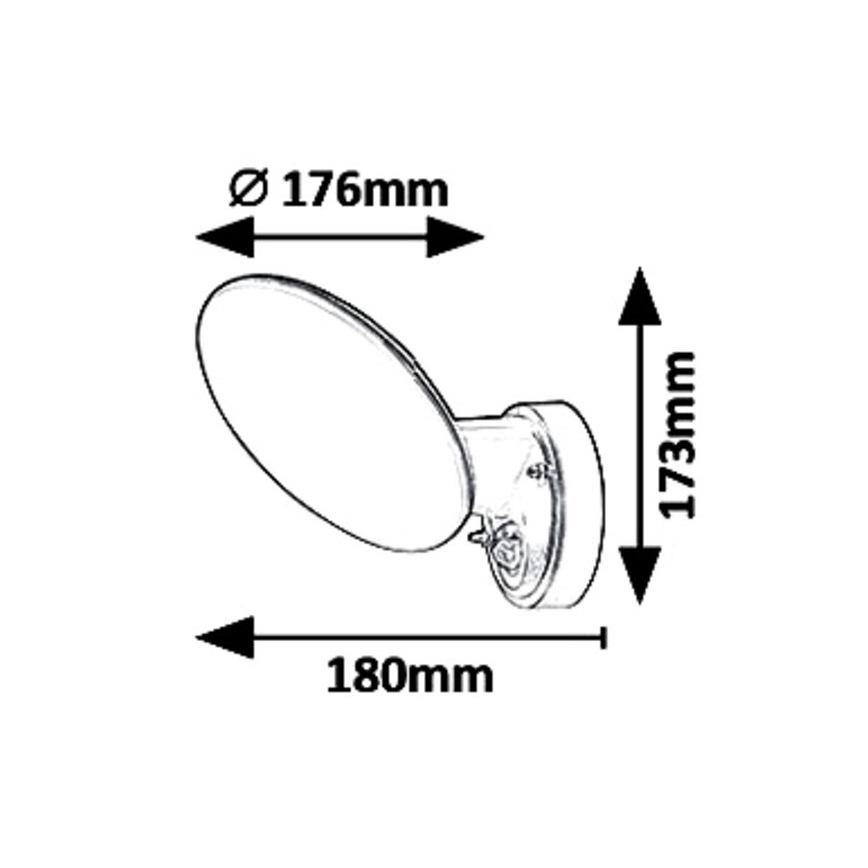 Rabalux - LED Lauko sieninis šviestuvas su jutikliu LED/12W/230V IP54