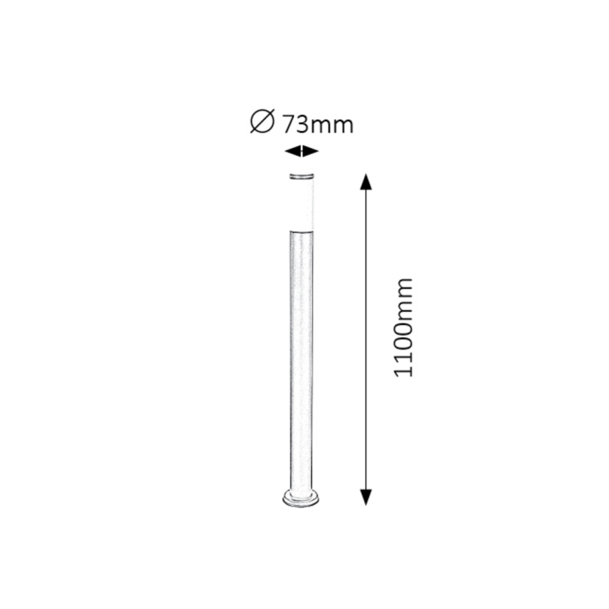 Rabalux - Lauko šviestuvas 1xE27/25W/230V IP44 110 cm