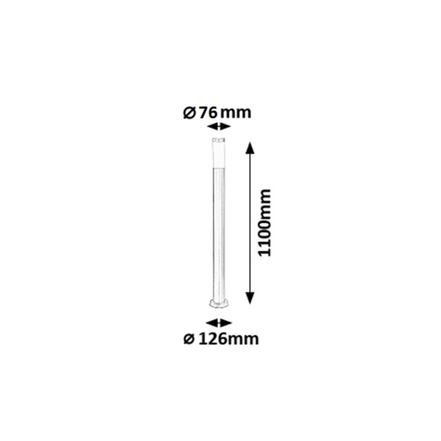 Rabalux - Lauko šviestuvas 1xE27/25W IP44 110 cm