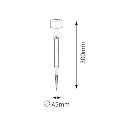 Rabalux - Saulės energijos šviestuvas LED/0,1W/1,2V IP44