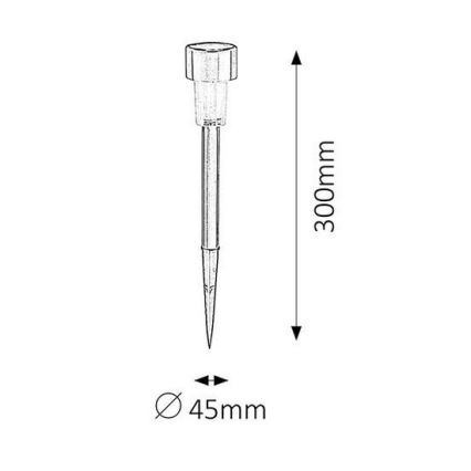 Rabalux 8366 - Saulės energija įkraunamas šviestuvas SOLAR 1xLED/0,1W/2xAAA