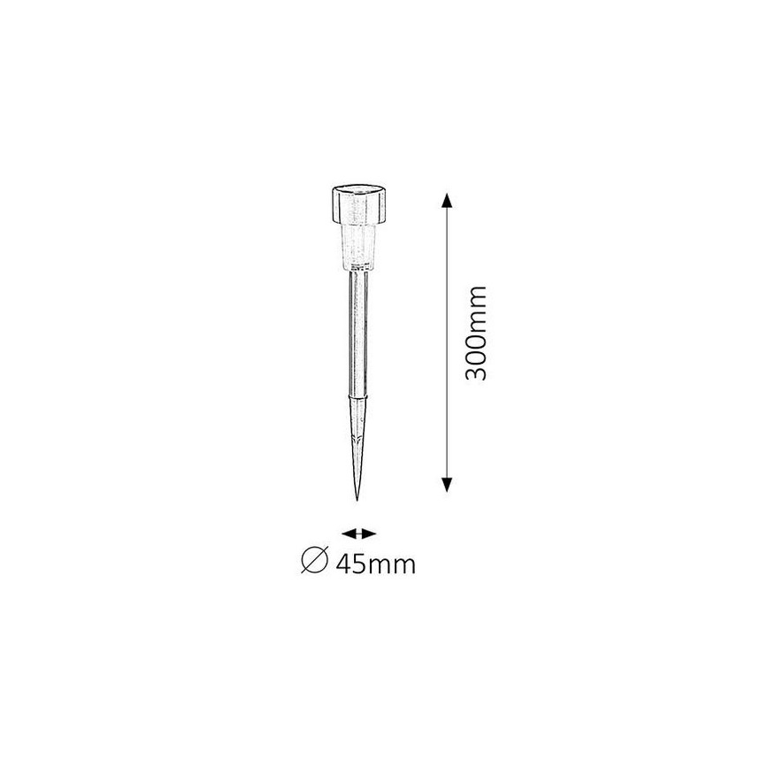 Rabalux 8366 - Saulės energija įkraunamas šviestuvas SOLAR 1xLED/0,1W/2xAAA