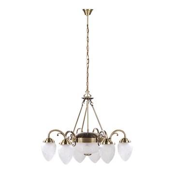 Rabalux 8636 - Sietynas ant grandinės ANNABELLA 6xE14/40W+2xE27/60W