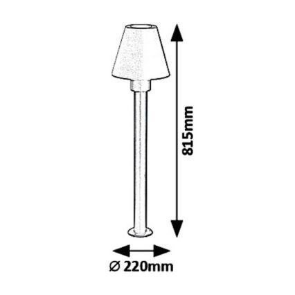 Rabalux 8845 - Lauko šviestuvas FAVARA 1xE27/14W/230V IP44