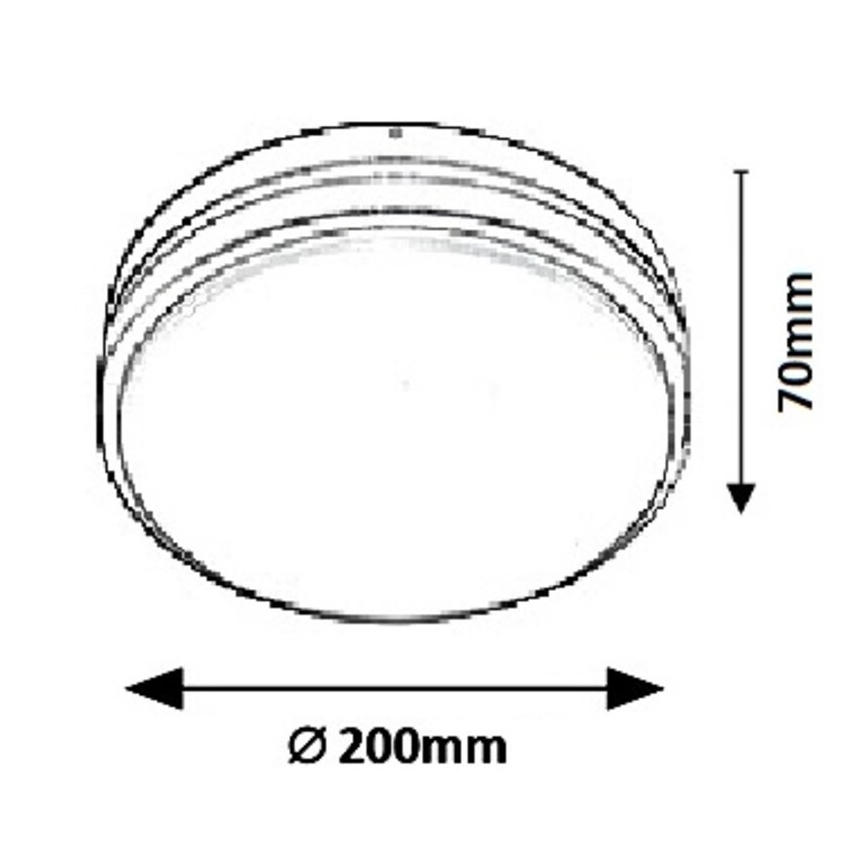Rabalux 8847 - LED sieninis lauko šviestuvas HAMBURG LED/10W/230V IP44