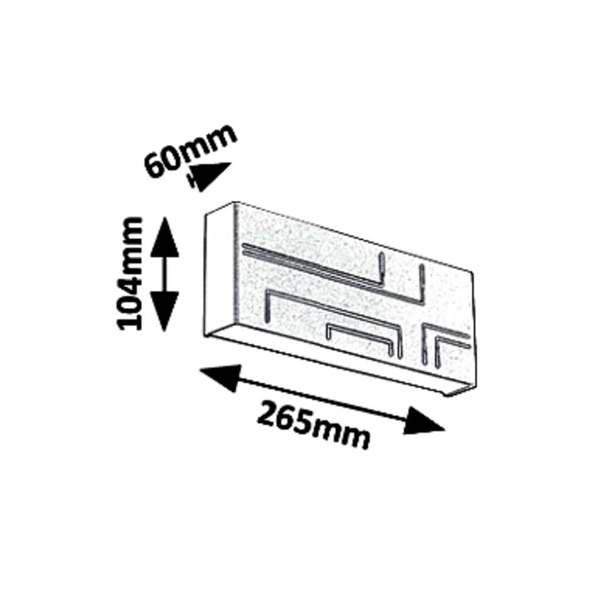 Rabalux 8873 - LED sieninis lauko šviestuvas MARIBOR LED/12W/230V IP65