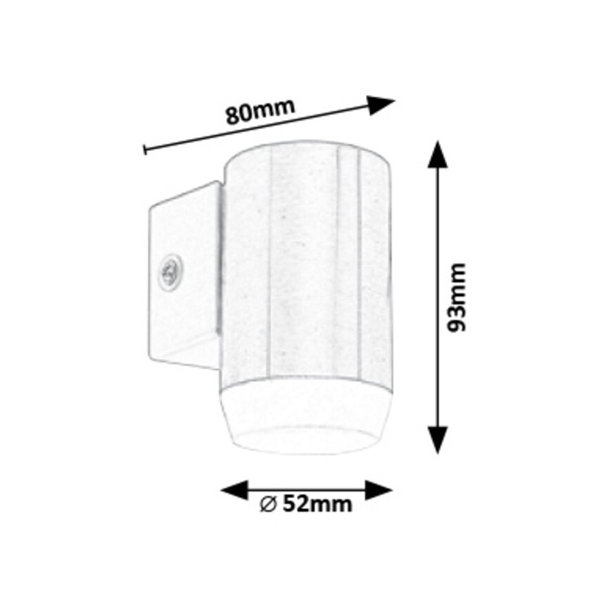 Rabalux - LED sieninis lauko šviestuvas LED/4W/230V IP44