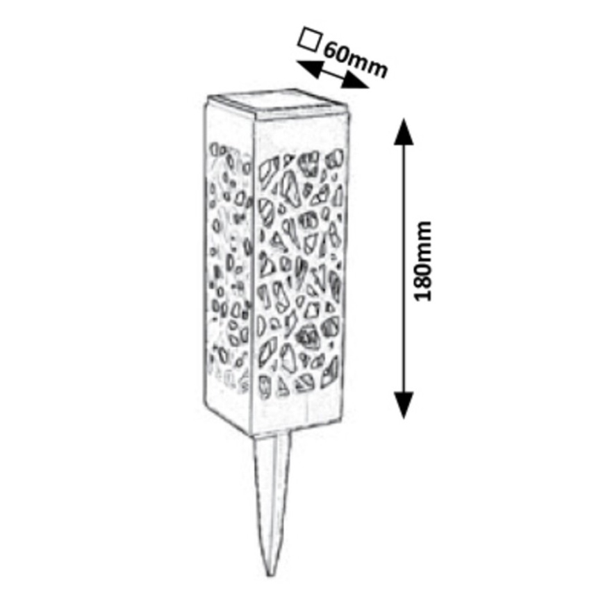 Rabalux - LED Lauko saulės šviestuvas LED/0,16W/1xAA 400 mAh IP24