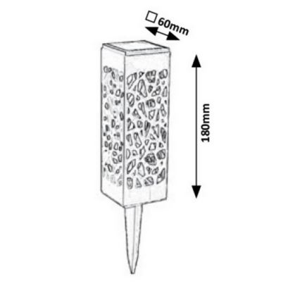 Rabalux - LED Lauko saulės šviestuvas LED/0,16W/1xAA 400 mAh IP24