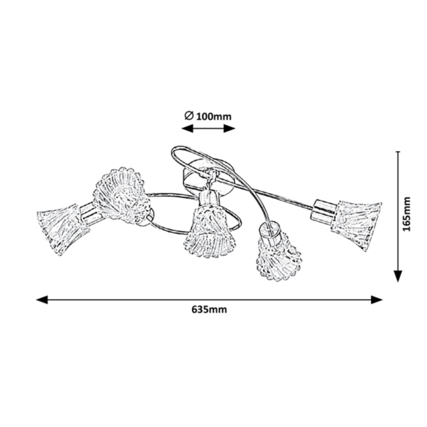 Rabalux - Akcentinis šviestuvas 5xE14/40W/230V