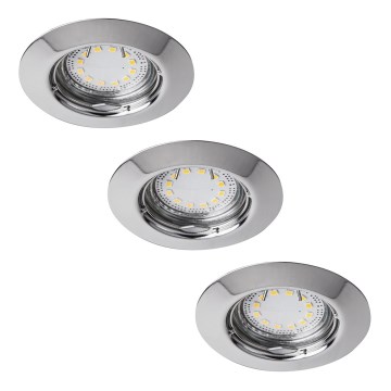 Rabalux - Komplektas 3x LED potinkinis vonios kambario šviestuvas 1xGU10/3W/230V IP44
