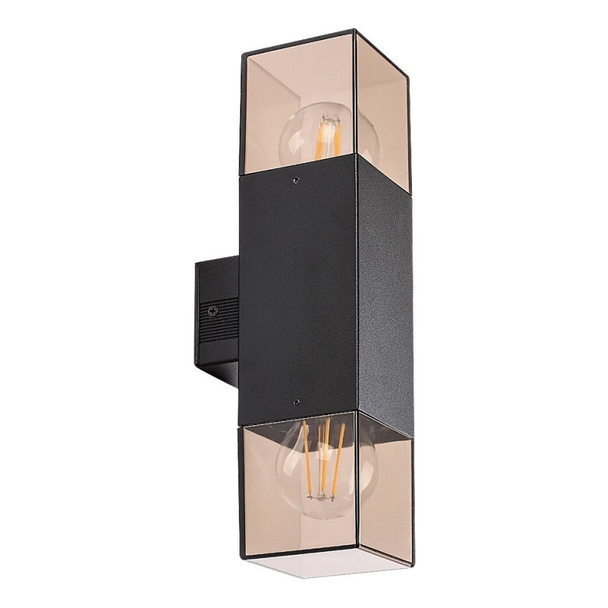 Rabalux - Lauko sieninis šviestuvas 2xE27/60W/230V IP54 juoda