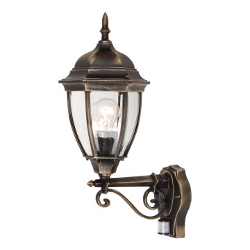 Rabalux - Lauko šviestuvas su jutikliu 1xE27/100W/230V IP44