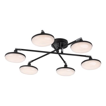Rabalux - LED Ant pagrindo montuojamas sietynas 6xLED/4W/230V 3000K juoda