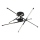 Rabalux - LED Ant pagrindo montuojamas sietynas LED/40W/230V 3000K juoda