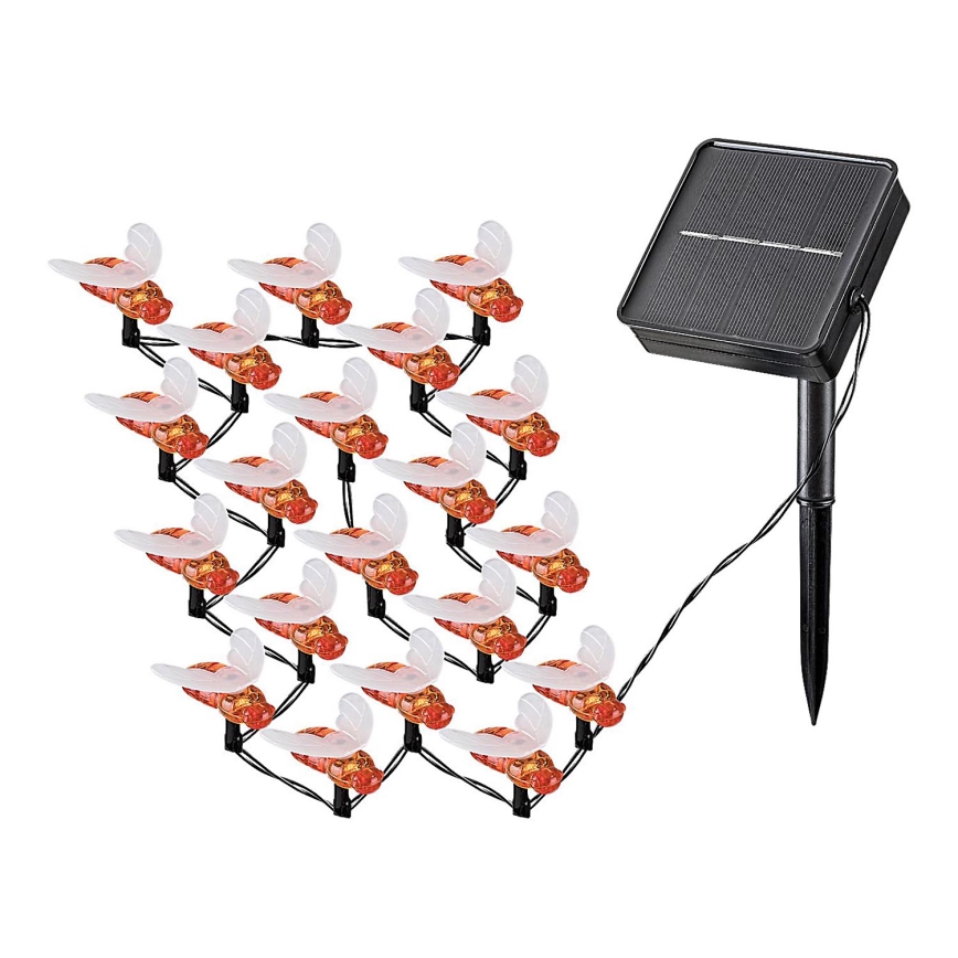 Rabalux - LED grandinė, įkraunama saulės šviesa 20xLED/0,06W/1,2V IP44 600 mAh