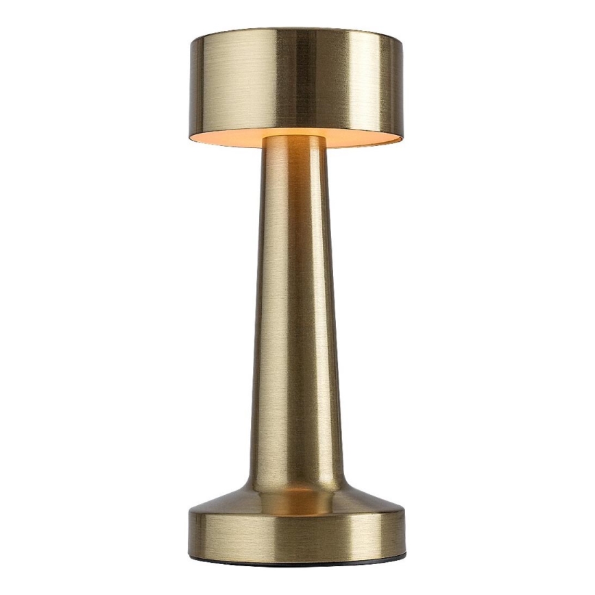 Rabalux - LED Įkraunama jutiklinė stalinė lempa LED/2,7W/5V 1200mAh 3000/4000/6000K auksas