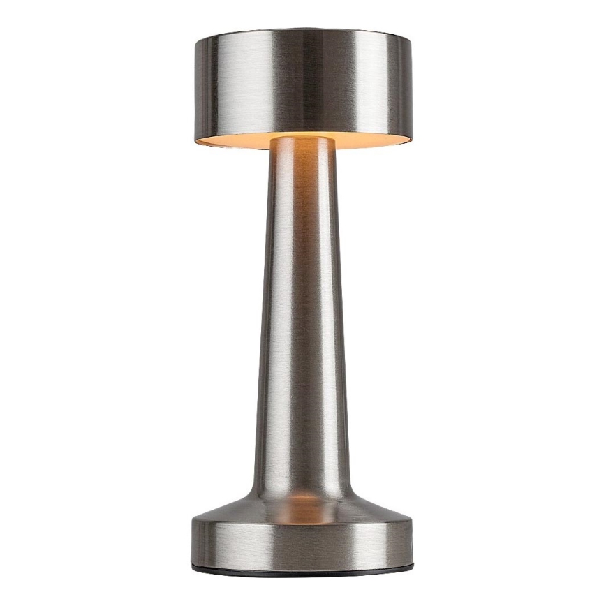 Rabalux - LED Įkraunama jutiklinė stalinė lempa LED/2,7W/5V 1200mAh 3000/4000/6000K matinis chromas
