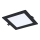 Rabalux - LED įleidžiamas lubinis šviestuvas LED/12W/230V 17x17 cm juoda
