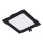 Rabalux - LED įleidžiamas lubinis šviestuvas LED/6W/230V 12x12 cm juoda