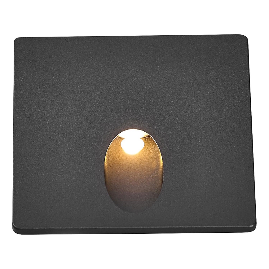 Rabalux - LED Lauko laiptų apšvietimas LED/3W/230V IP54 3000K juoda