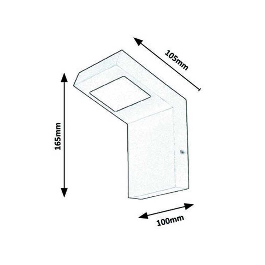 Rabalux - LED Lauko sieninis šviestuvas LED/9W/230V IP44