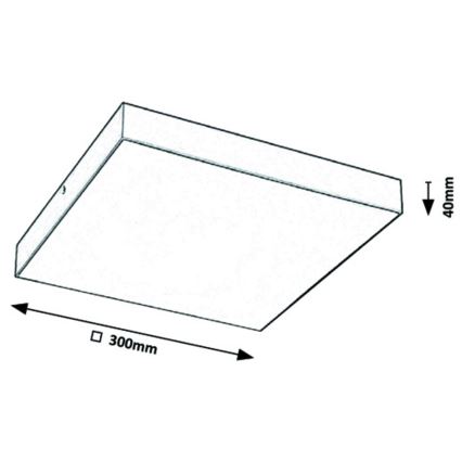 Rabalux - LED Lubinis šviestuvas ED/24W/230V 3000-6000K IP44 baltas