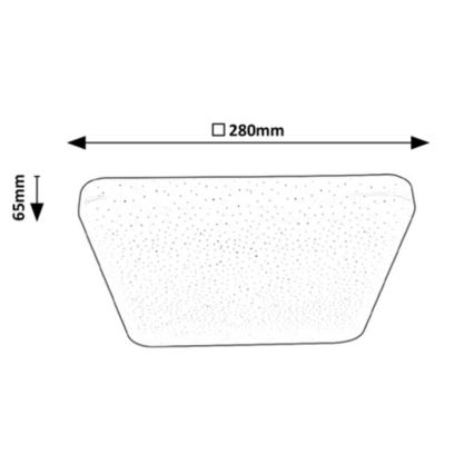 Rabalux - LED Lubinis šviestuvas LED/12W/230V