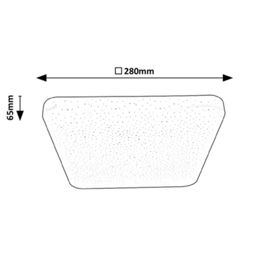 Rabalux - LED Lubinis šviestuvas LED/12W/230V