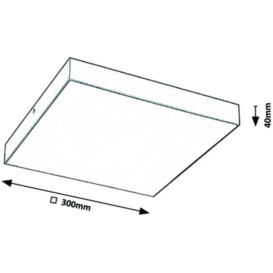 Rabalux - LED  lubinis šviestuvas LED/24W/230V 3000-6000K IP44 juodas