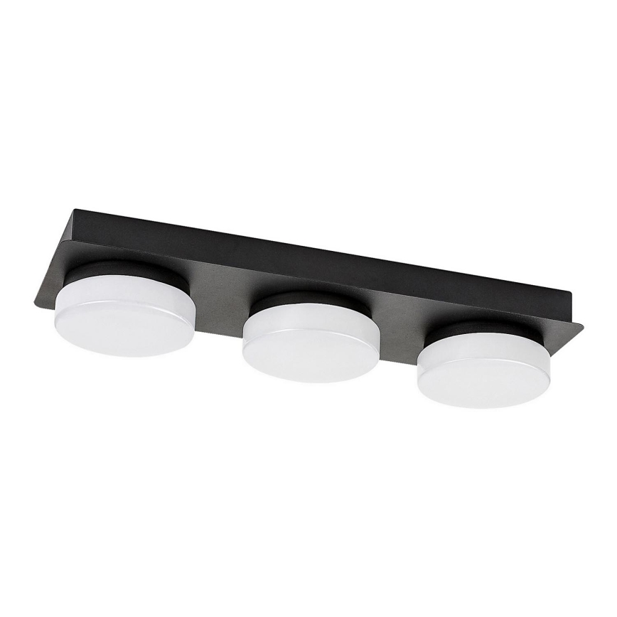 Rabalux - LED lubinis vonios kambario šviestuvas 3xLED/6W/230V IP44 juodas