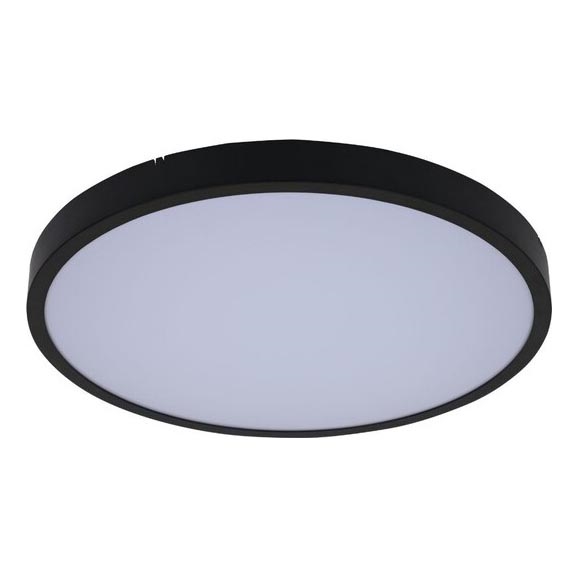 Rabalux - LED lubinis vonios šviestuvas LED/12W/230V 3000/4000/6000K IP44 diametras 25,5 cm juoda