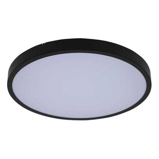 Rabalux - LED lubinis vonios šviestuvas LED/18W/230V 3000/4000/6000K IP44 diametras 30,5 cm juoda