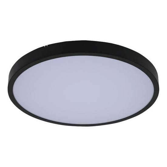 Rabalux - LED lubinis vonios šviestuvas LED/24W/230V 3000/4000/6000K IP44 diametras 35,5 cm juoda