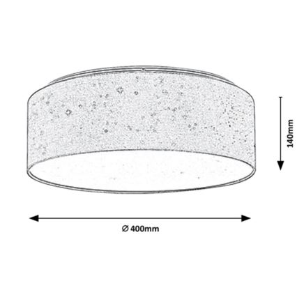 Rabalux - LED Lubų šviestuvas LED/22W/230V kreminis